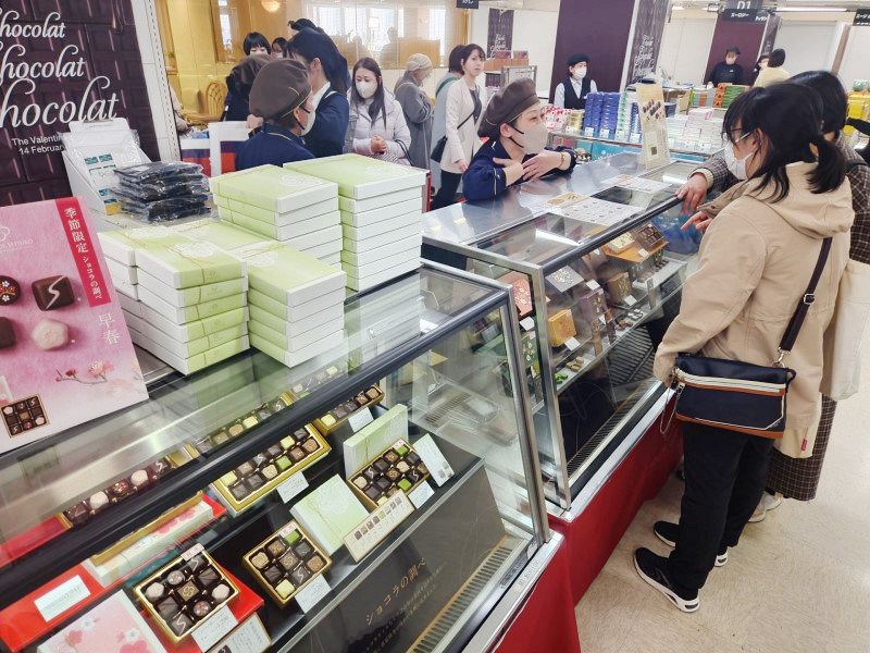 バレンタインチョコの特設売り場　天満屋岡山店にオープン