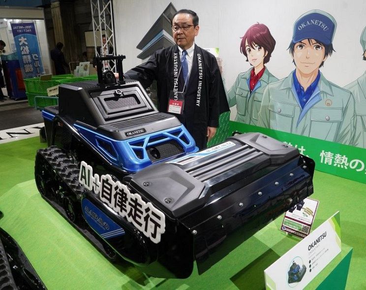 自律型ハイブリッド草刈り機開発 オカネツ工業、来秋にも市場投入