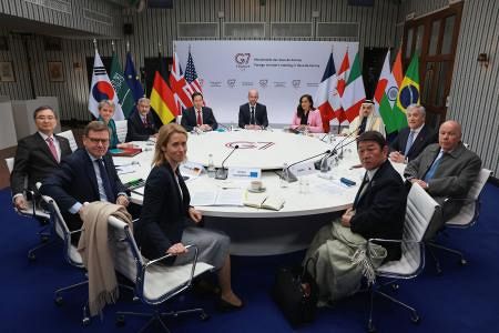 G7、民間人への攻撃停止要求 共同声明で欧米歩み寄り：山陽新聞