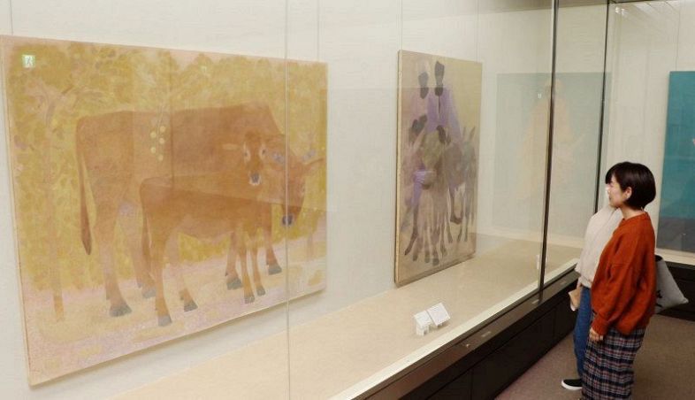 入江酉一郎、「まんとひひ」、希少な画集より、 新品高級額装付 入江酉一郎、「まんとひひ」、希少な画集より、 新品高級額装付