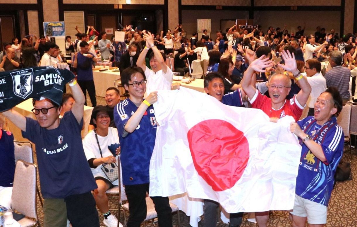 サポーターや子どもたちがイレブンに熱い声援　サッカーＷ杯チュニジア戦、岡山、津山市でＰＶ