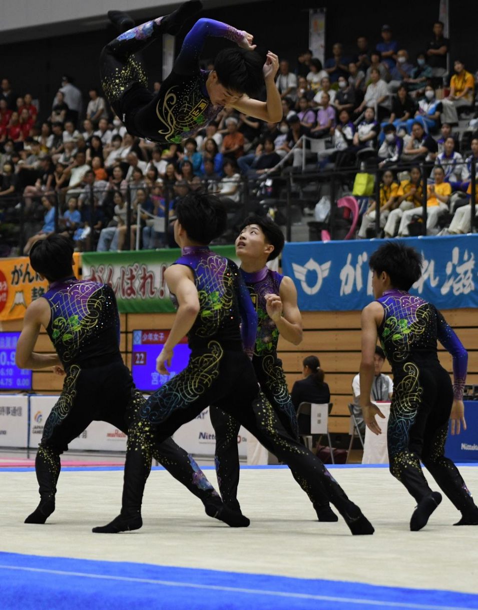 新体操少年男子、井原高20年ぶりV 滋賀国スポ 少年女子の岡山は8位