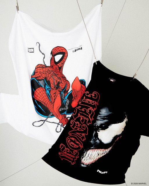 HUF×スパイダーマン」新コレクション24日から発売 目玉はブラインド