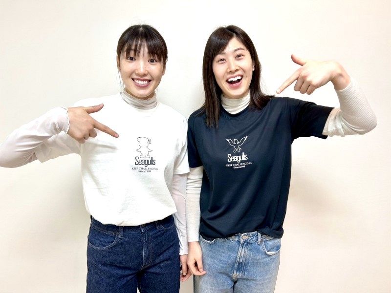 シーガルズ、2色のTシャツ発売 11、12日ホーム戦合わせ：山陽