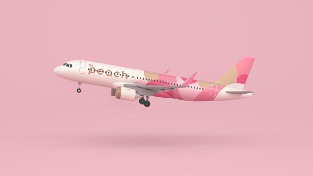 ピーチ航空 ピンクの飛行機 おもちゃ GOODS - 機内販売商品 Peach Aviation