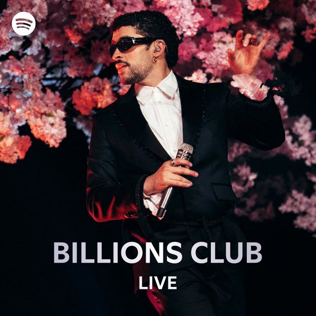 バッドバニー BILLIONS CLUB LIVE ポスター青 Last month, Bad Bunny made history with his first-ever performance