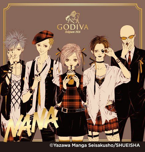 ゴディバ×『NANA』第2弾 矢沢あい描きおろし「Black Stones」限定