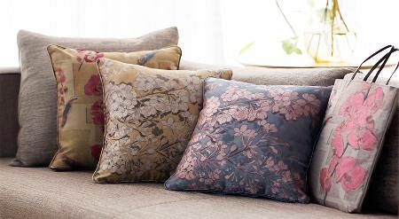 花柄のクッションカバー 川島織物セルコン：山陽新聞デジタル｜さんデジ