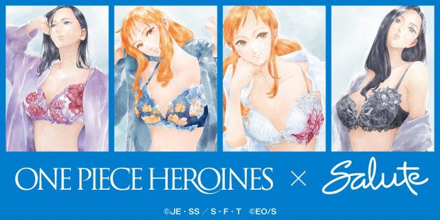 ONE PIECE』ランジェリー姿のナミ・ロビン！ ワコール「Salute」初