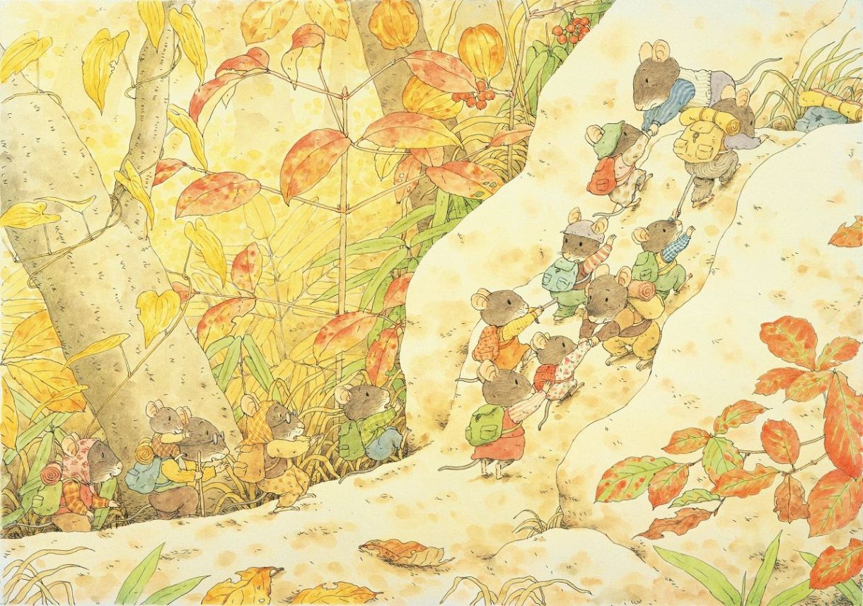 14ひきのシリーズ」原画紹介 笠岡で27日から特別展：山陽新聞
