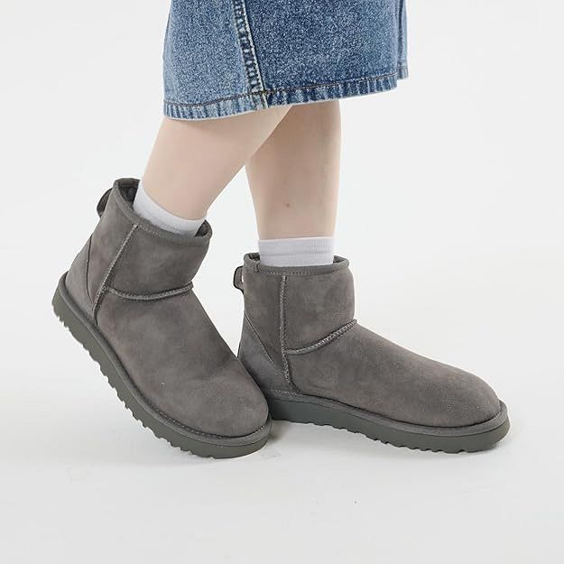 UGG　アグ　アレーナ　モカシン ムートンブーツ　グレー　８　♡美品♡ 素足でも気持ちいい」「厚底でスタイルアップ」UGGの秋冬ブーツ
