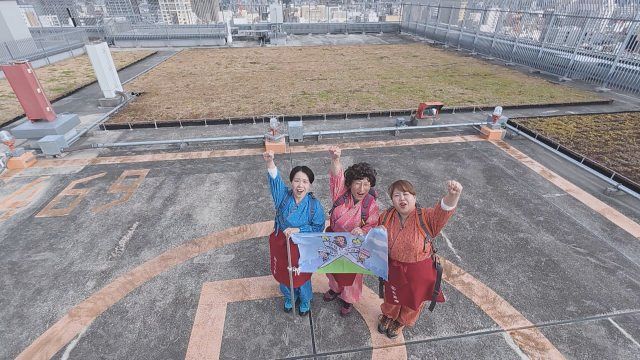 大阪・心斎橋のランドマークに潜入→関係者以外立ち入り禁止の屋上へ