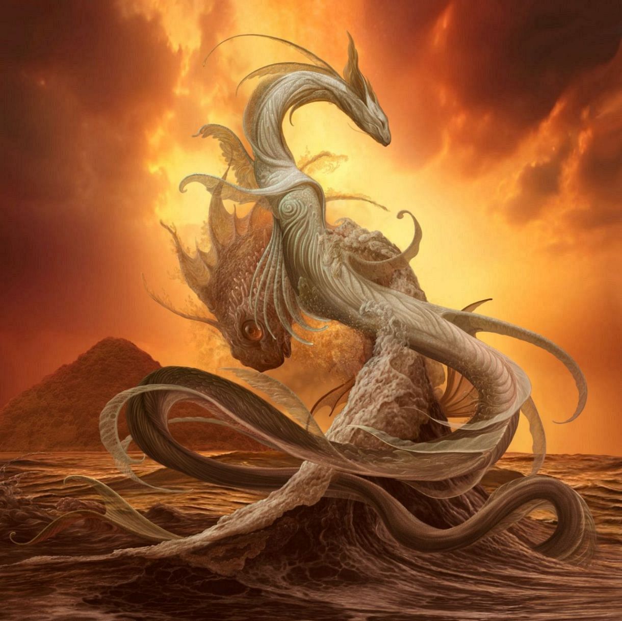 内尾和正　ドラゴン　アート 玉野の伝承や景観、幻想的なCG作品に イラストレーター内尾さん、4