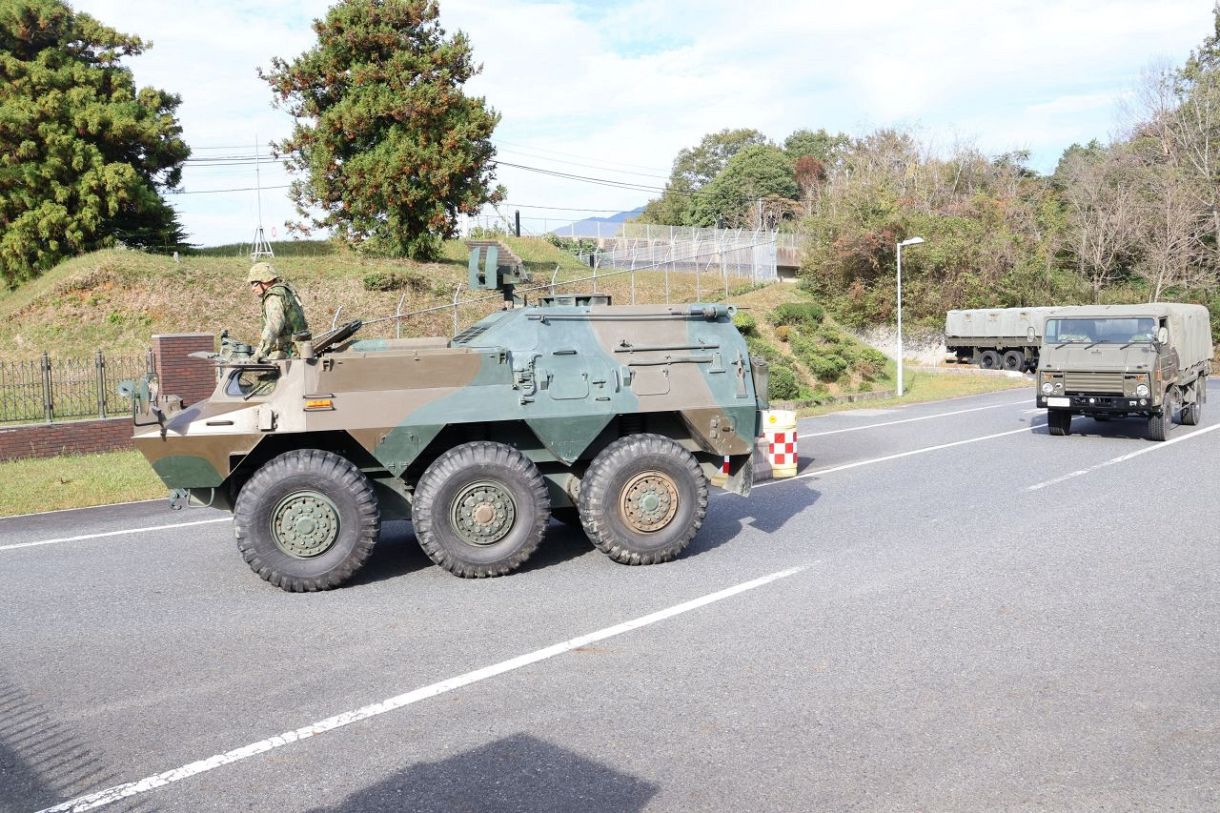 テロ想定し連携確認 岡山県警と自衛隊が共同訓練、日本原駐屯地：山陽