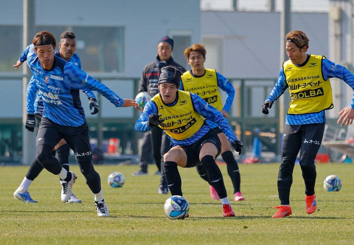 ファジアーノ8日に福岡と激突 J1百年構想リーグ開幕 ボール保持 ファジアーノ8日に福岡と激突 J1百年構想リーグ開幕 ボール保持