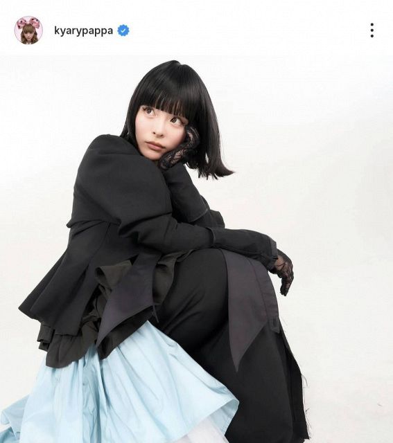 おいおいまじかよ」きゃりーぱみゅぱみゅ、黒髪で“印象ガラリ”な姿に
