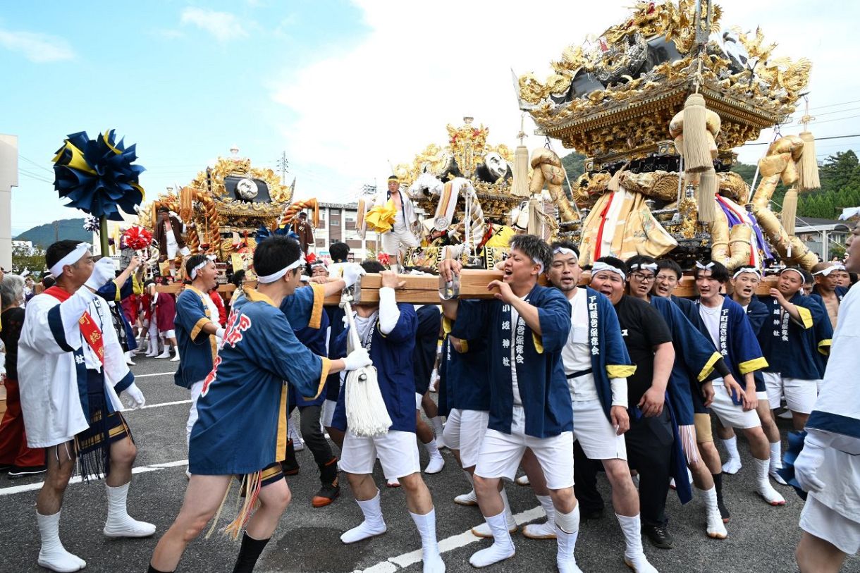 美作・大原の秋祭り 大屋台4台威勢よく練り合い:山陽新聞デジタル|さんデジ