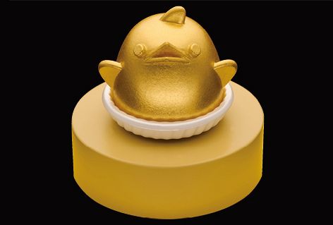 ぴよりん」純金の置物が販売へ 約70センチの特大金箔Verなども…価格