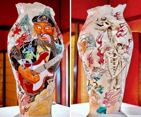 九谷焼、空想の物語描く 成形と絵付けの二刀流：山陽新聞デジタル