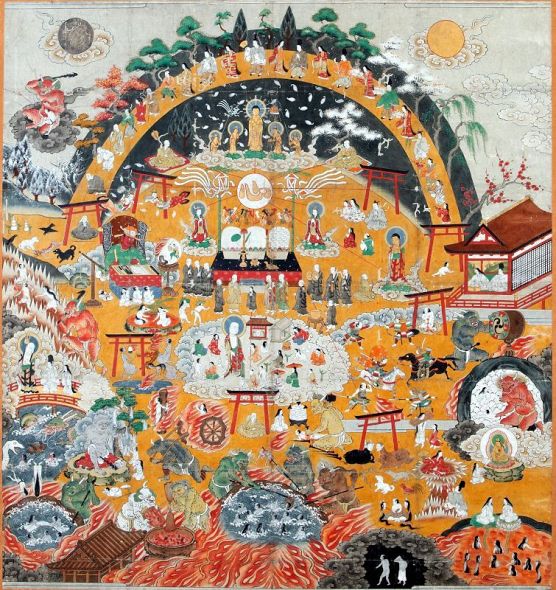 恐ろしい地獄“絵解く” 県立博物館企画展 曼荼羅や版本：山陽新聞 