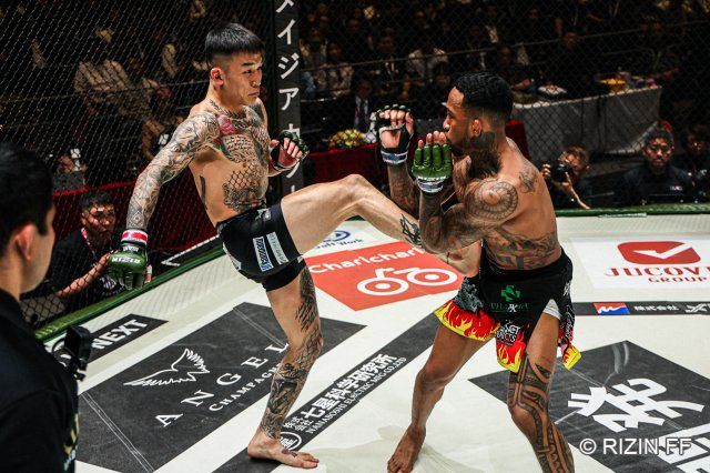 RIZIN】萩原京平、パンチ連打浴びて試合ストップ 実質TKO負けも記録は