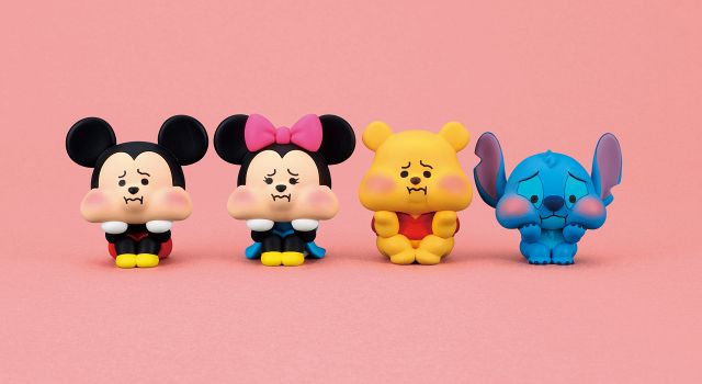 ミッキーたちが“すねてます” ぷくっとほっぺがかわいいフィギュアが