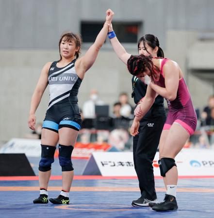 レスリング日本代表 62キロ級、元木咲良が世界切符 レスリング全日本選抜：山陽