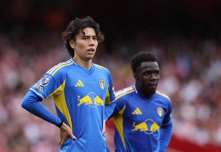 田中碧、右膝負傷で数週間離脱 サッカー、リーズMF：山陽新聞