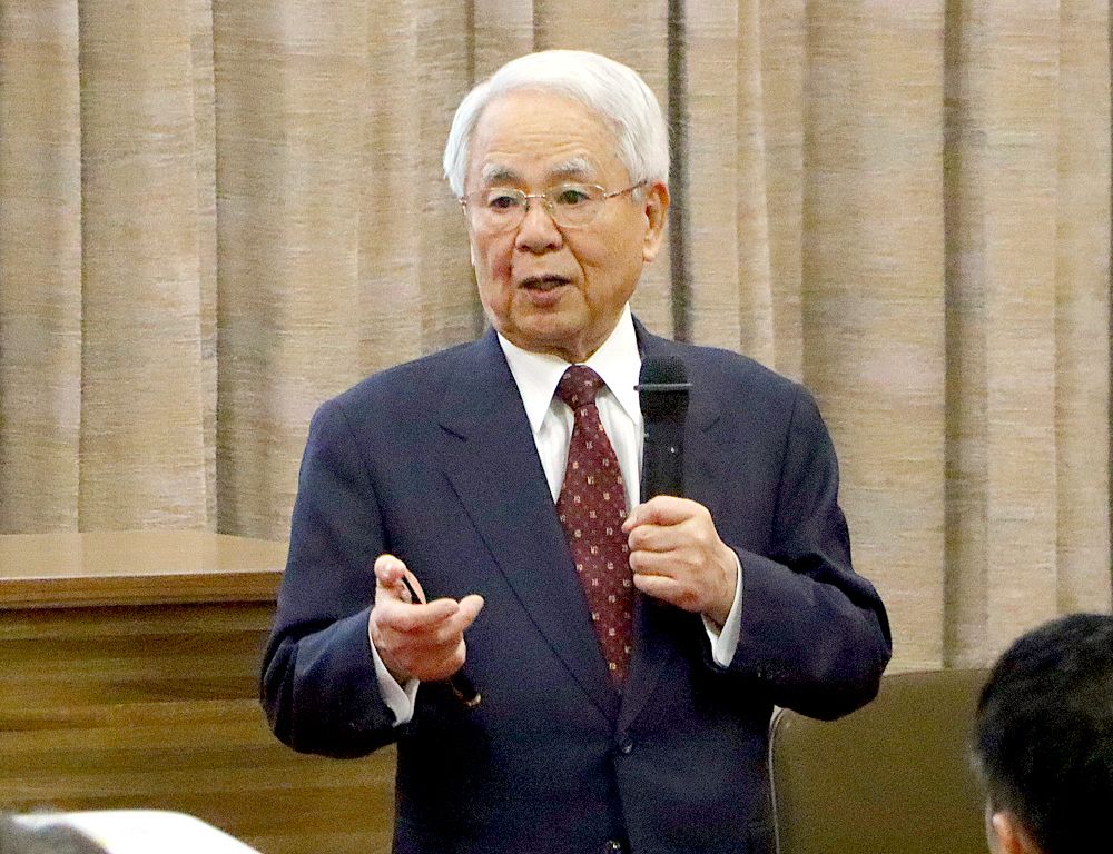 伊藤謙介氏 岡山県議会でセミナー 京セラ元会長 経営理念や哲学披露