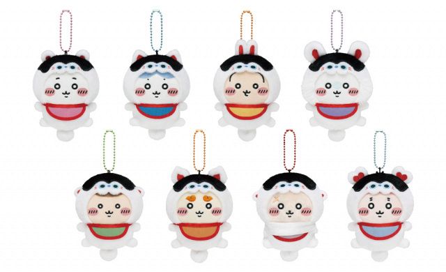 ちいかわ もぐもぐ本舗 川越 1周年記念 ノベルティ特典 キーホルダー 缶バッジ ちいかわもぐもぐ本舗 川越店」オープン1周年記念 ちいかわたちが