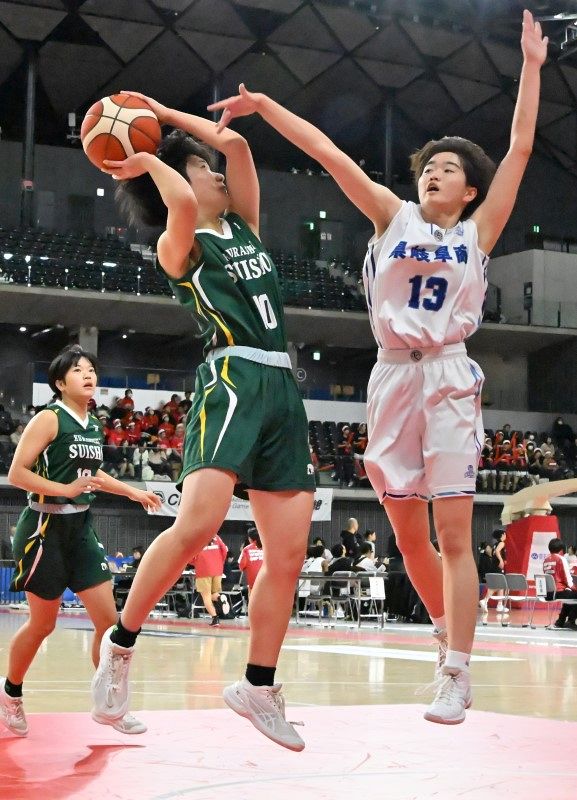 女子】翠松圧倒 攻守に隙見せず 全国高校バスケ1回戦突破：山陽新聞