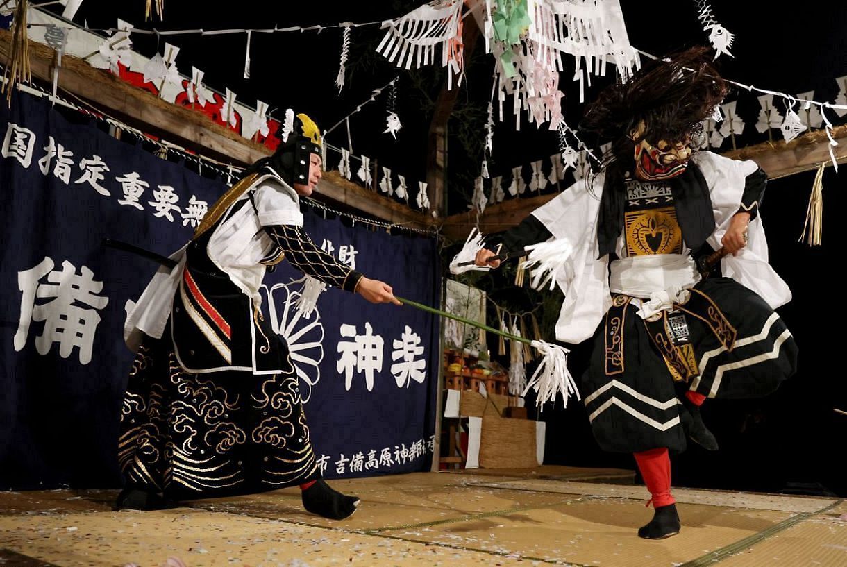 【おかやま祭時記】⑥中世夢が原大神楽（井原市）　神々をもてなす熟練芸【動画あり】