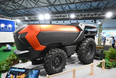 水素で動く自動運転トラクター クボタが万博会場で公開、世界初：山陽