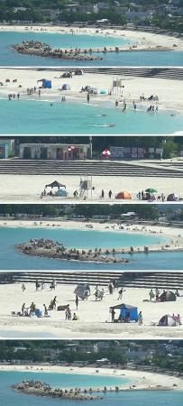 全遊泳客、津波退避に2分50秒 東北大、海水浴場の映像分析：山陽