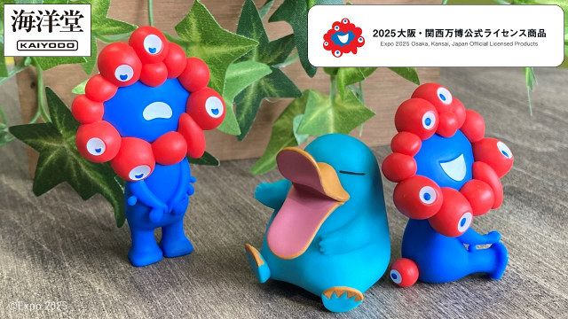 万博イコちゃんグッズ デニムイコちゃんミャクミャクのデザイン ミャクミャク＆イコちゃんグッズに新作 海洋堂が緻密に表現