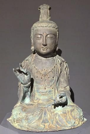 対馬仏像の新たな複製公開 韓国・公州の博物館：山陽新聞デジタル