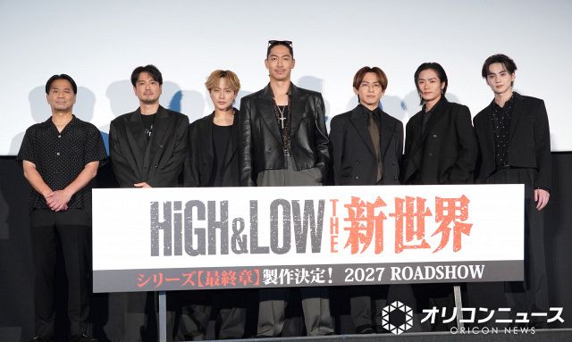 HIRO、サプライズ登場で映画『HiGH&LOW』シリーズ最終章製作決定を発表