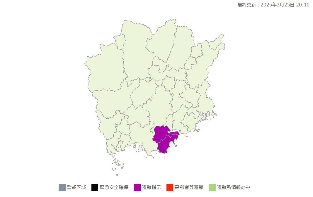 【岡山・山林火災３日目】岡山、玉野市が避難指示