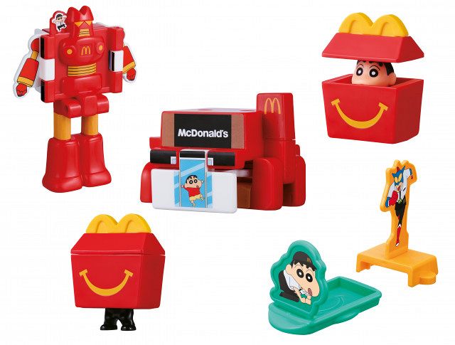 きょうから】マクドナルド、ハッピーセット「クレヨンしんちゃん」全6