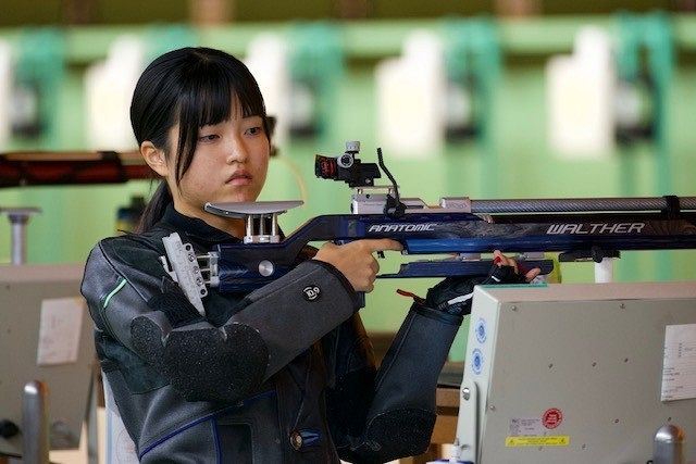 高橋（翠松高）6位 目標達成の初入賞 ライフル射撃少年女子エア
