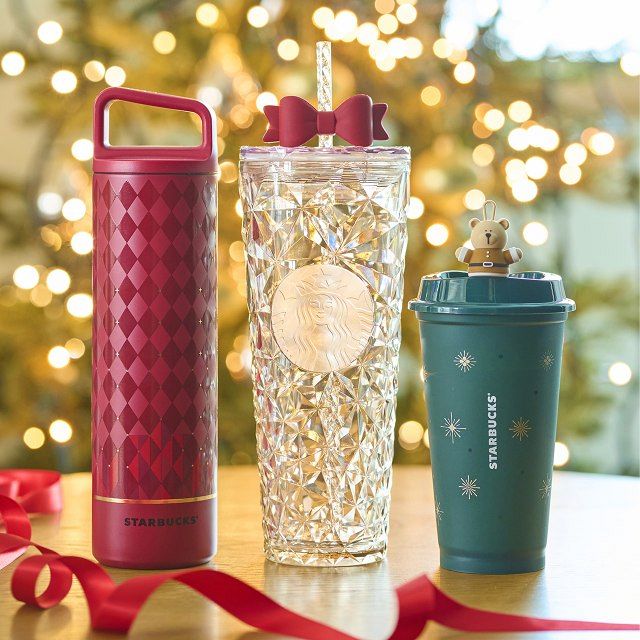 スタバ新作グッズ】ホリデー第2弾グッズは“上品ゴールド×深緑”アイテム