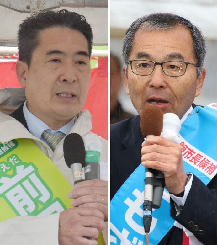 赤磐市長選告示 現新２人が立候補　市議選は計２５人 ２３日に投開票