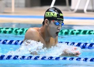 競泳男子２００メートル平泳ぎ 福田Ｖ、広瀬２位 中国全中開幕