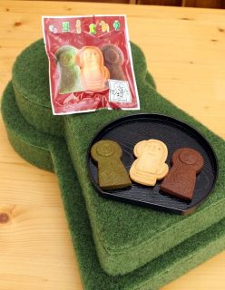 親しみやすく 古墳クッキーを一新　総社のシャルマン、埴輪形も