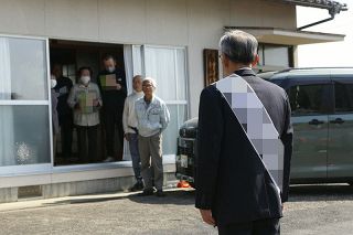 票上積みに懸命　久米南町議選 舌戦４日限り