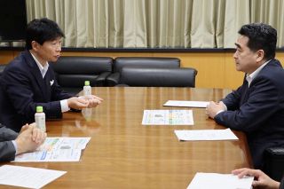 岡山知事、国に防災強化など要望　予算編成前に関係省庁訪問