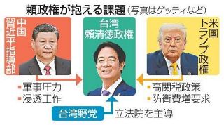 【台湾総統就任１年】中国と野党攻勢に苦慮　頼みの米政権も頭痛の種