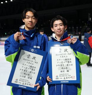 岡山 冬季国スポ天皇杯順位２０位 秋の本大会へ弾み 3種別入賞のフィギュア勢健闘