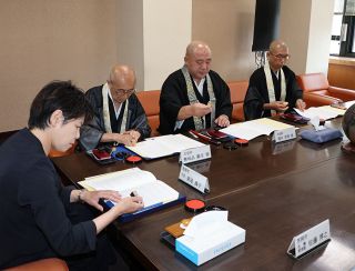 一時避難所に本堂や広間開放　笠岡市と三つの寺が協定