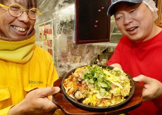 ご当地３食材入り お好み焼き登場　黄ニラ・パクチー・カキ 岡山の店